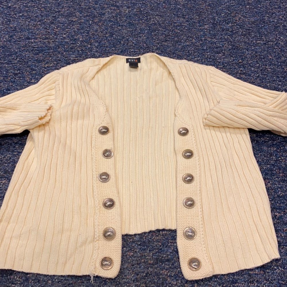 Evie Yellow open cardigan sz. M